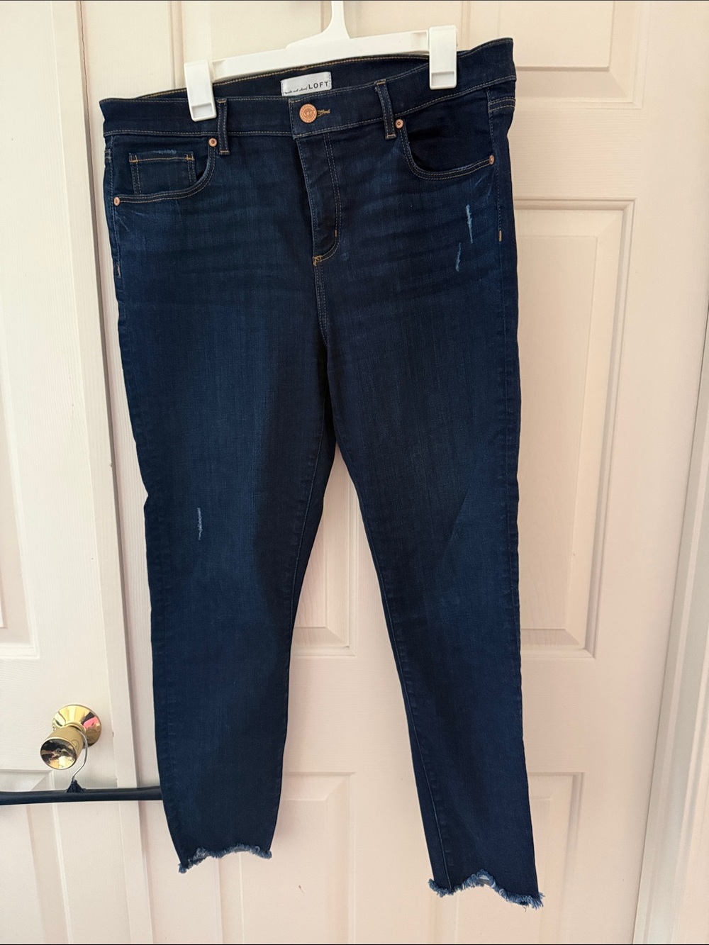 LOFT Dark Indigo Modern Skinny Jeans